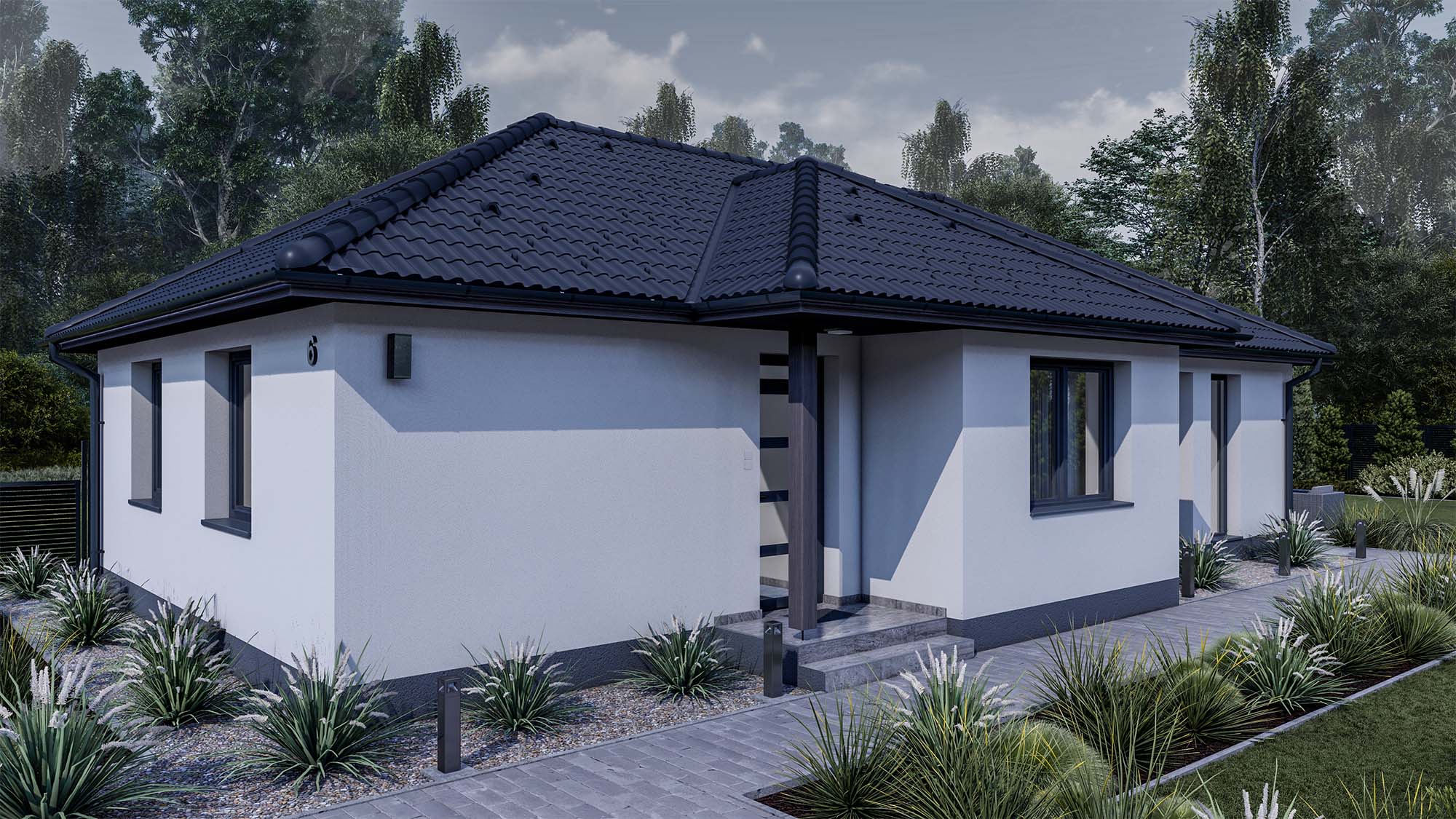 90 m2 ház (3 hálószoba + nappali) normál