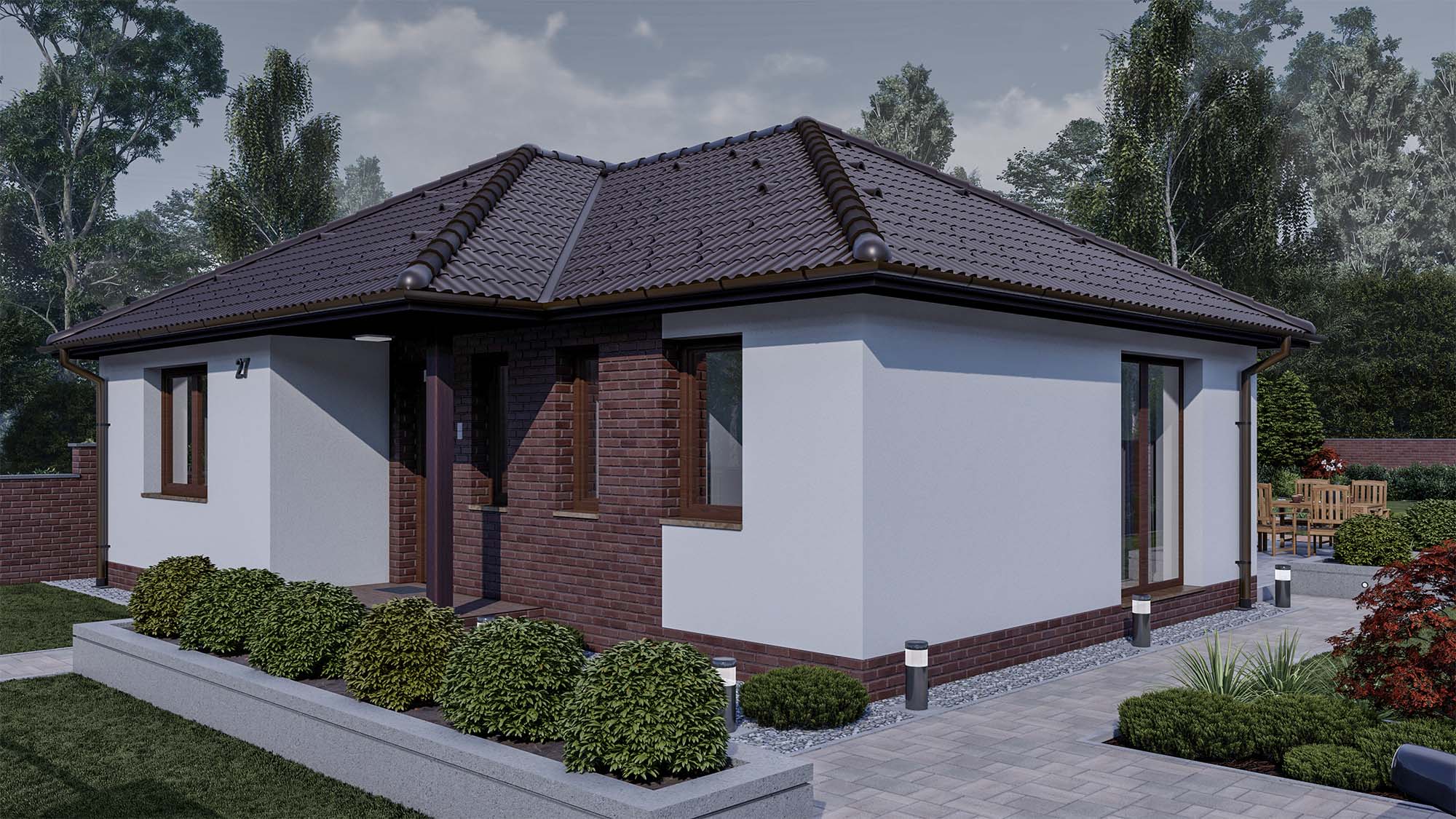 105 m2 ház (4 hálószoba + nappali) normál