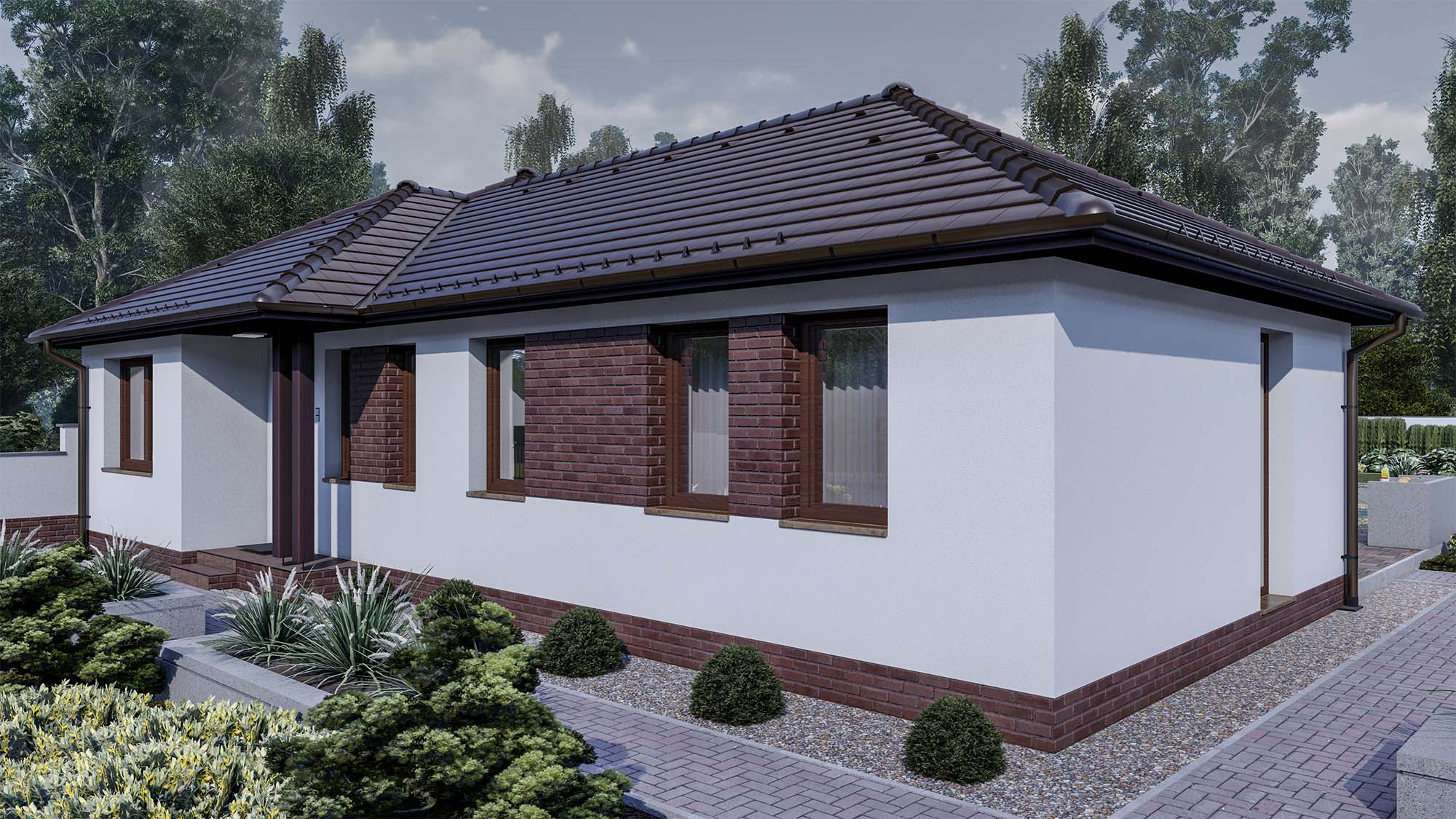 115 m2 ház (4 hálószoba + nappali) széles