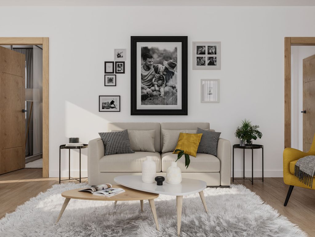 100 m2 ház + dupla garázs (3 hálószoba + nappali) széles